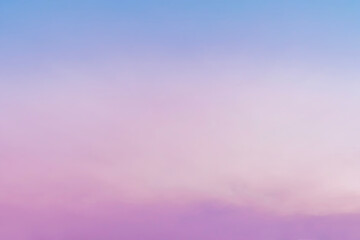Smooth gradient pastel purple pink blue sky background
