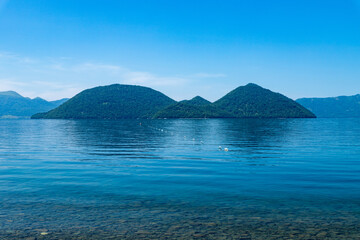 北海道　洞爺湖の夏の風景
