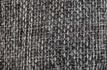 Textured fabric background of gray fabric