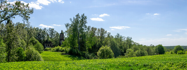 Fototapeta premium orthodox church landscape