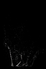 Photo High Speed Water Splash or splat at Black background, for your design element