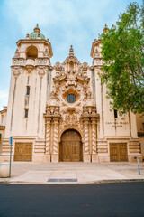 Obraz premium Casa del prada theater with beautiful architecture in Balboa Park. San Diego, USA - 22 Apr 2021