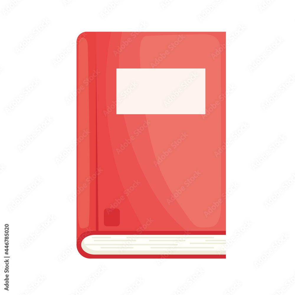 Sticker red book icon