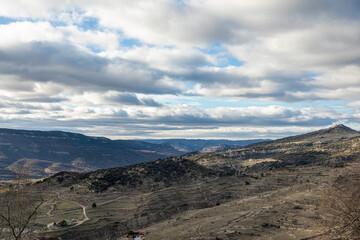 Wind turbines on the Montrella mountains