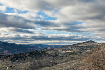 Wind turbines on the Montrella mountains