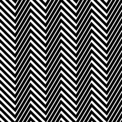 Zigzag lines seamless pattern. Angled jagged stripes ornament. Linear waves motif. Curves print. Striped background. Tilted broken line shapes wallpaper. Slanted wavy stripe figures. Vector artwork.