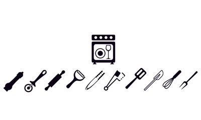  Kitchenware, Cooking Utensils and Appliances Icon