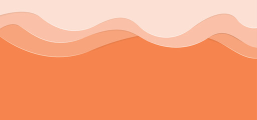 Abstract orange background with wavy texture and lines
