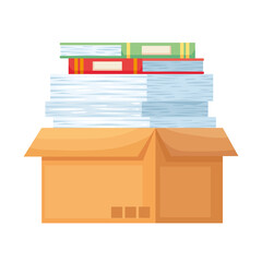 carton box with binders