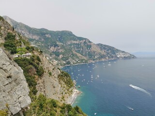 Fototapeta na wymiar Positano Amalfi Coast Campania Italy Cliff Village
