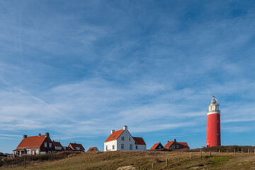 Fototapeta na wymiar Lighthouse Texel, Noord-Holland province, The Netherlands