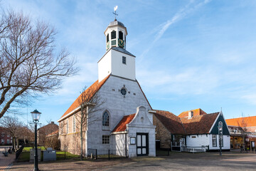 Fototapeta na wymiar Former church, Texel, Noord-Holland province, The Netherlands