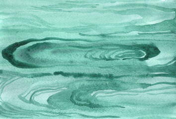 Turquoise water texture watercolor illustration for all prints.