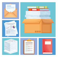 bundle of office icons