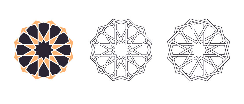 Islamic traditional rosette
