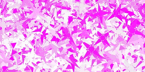 Light Purple, Pink vector texture with random triangles.
