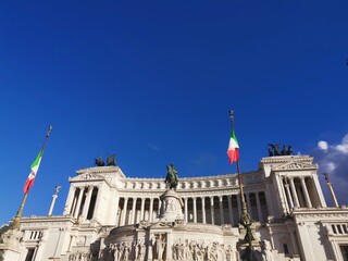 Obraz premium Victor Emanuel II - Monument Historic Site Rome Italy