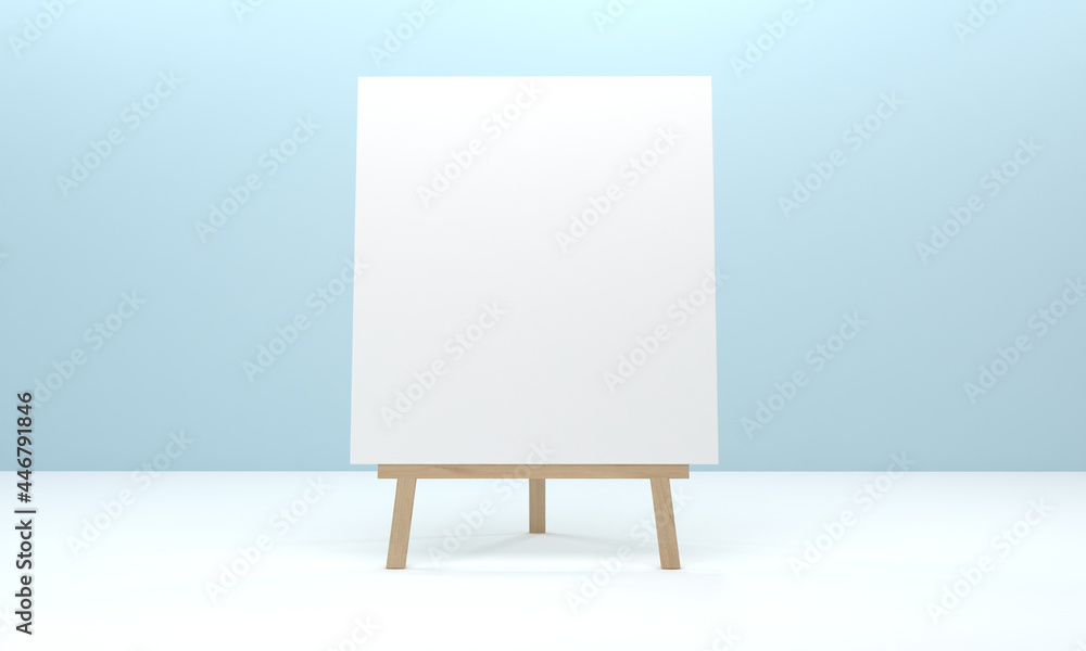 Poster 3d rendering of an advertising board empty frames for your images or text