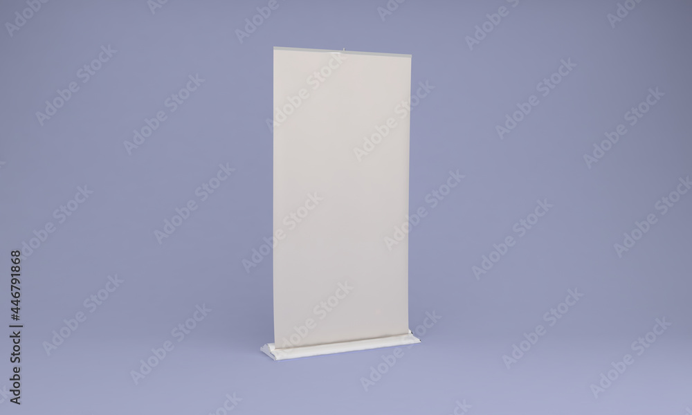 Poster 3d rendering of an advertising board empty frames for your images or text
