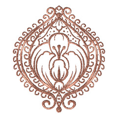 Gold embroidery with arabesques