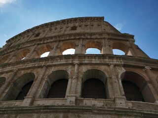 Obraz premium Colosseum Roma Italy Ancient Historic Site