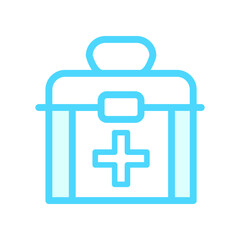 Illustration Vector Graphic of Medical First Aid Kit Box icon 