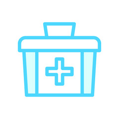 Illustration Vector Graphic of Medical First Aid Kit Box icon 