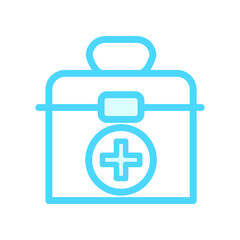 Illustration Vector Graphic of Medical First Aid Kit Box icon 