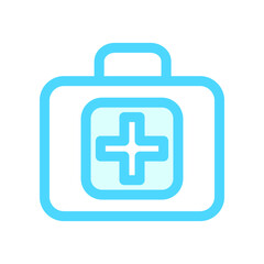 Illustration Vector Graphic of Medical First Aid Kit Box icon 
