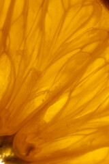 Fototapeta na wymiar Close-up of orange slice