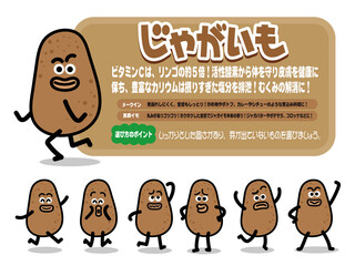 POP(じゃがキャラ野菜茶ベジタブル）