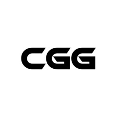 CGG letter logo design with white background in illustrator, vector logo modern alphabet font overlap style. calligraphy designs for logo, Poster, Invitation, etc.