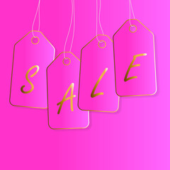 pink sale tag
