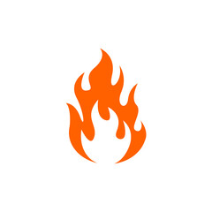 fire logo icon design template vector