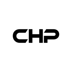 CHP letter logo design with white background in illustrator, vector logo modern alphabet font overlap style. calligraphy designs for logo, Poster, Invitation, etc.