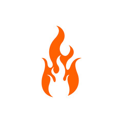 fire logo icon design template vector