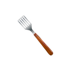 kitchen spatula isolated on white background. spatula cooking utensil, can be used for promotion of your product. bbq grill tool