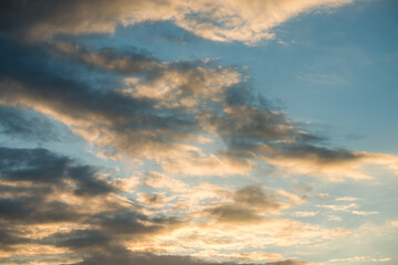 Colorful cloud and sky background