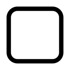 square rounded button pixel perfect icon for food delivery apps and website