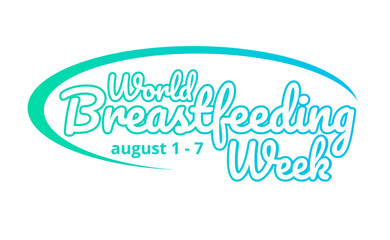 World Breastfeeding Week greeting design