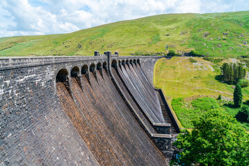 Craig Goch Dam and Reservoir in Elan Valley