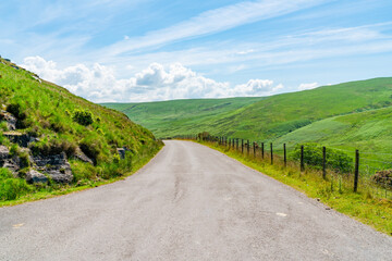 Fototapeta na wymiar Welsh countryside in Elan Valley