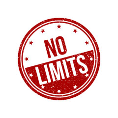 No limit grunge rubber stamp, vector illustration