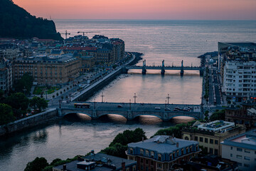 Puesta de sol en Donosti