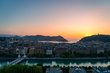 Puesta de sol en Donosti