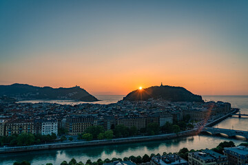 Puesta de sol en Donosti