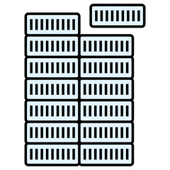 Eas sticker or pvc label Vector color Icon Design, Retail Shop Equipment Symbol, Supermarket fixtures Sign, Grocery Store Supplies Stock illustration, Soft Security Tags Concept