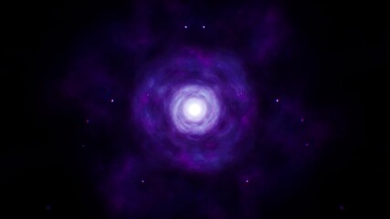 Obraz na płótnie Canvas Abstract Neon Nebula Space Background
