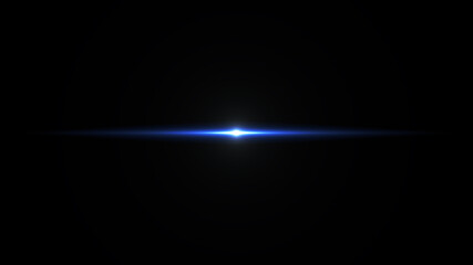 light flash on black background
