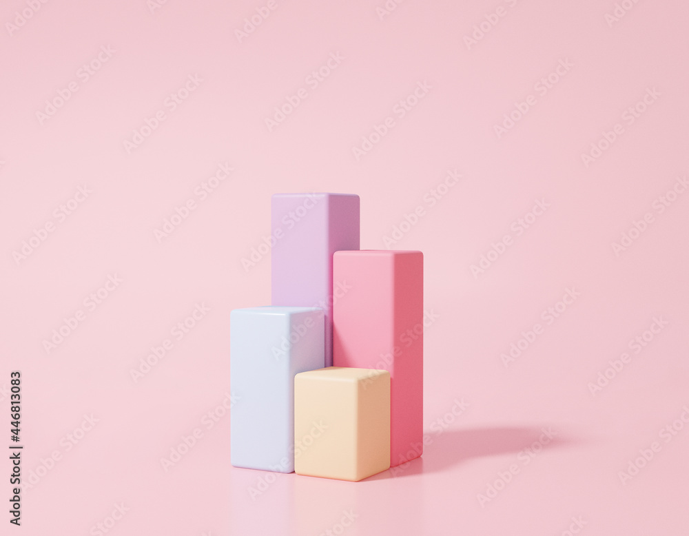 Poster graph icon minimal style data analytics optimization growth statistics finance graph stock market to